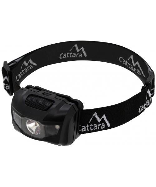 Pealambid Cattara: LED žibintuvėlis ant galvos Cattara – juodas, 80 lm