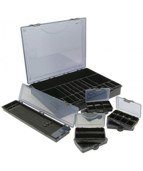 Tackle bags & boxes NGT: Dėžių komplektas NGT Deluxe Storage 7+1, juodas