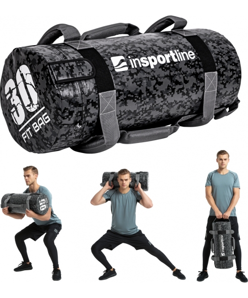 Power Bags inSPORTline: Jėgos maišas su rankenomis inSPORTline FitBag Camu 30kg