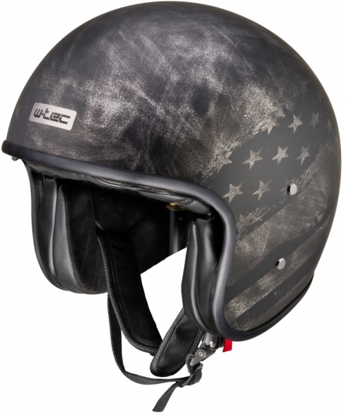 Open Face Helmets W-TEC: Motorcycle Helmet W-TEC Angeric Rust Flag