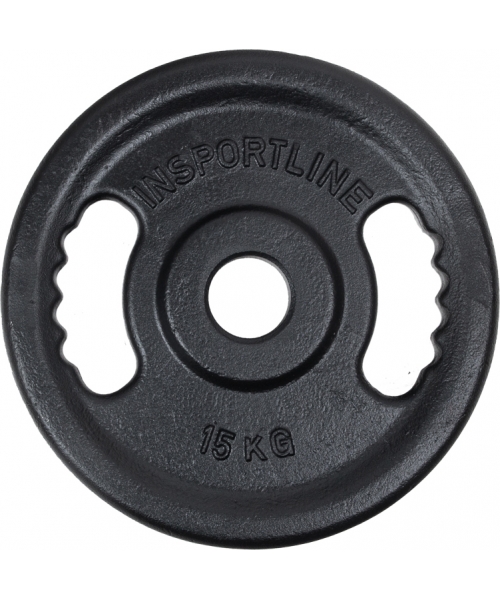 Steel Hamerton Plates inSPORTline: Cast Iron Olympic Weight Plate inSPORTline Castblack OL 15 kg 50 mm