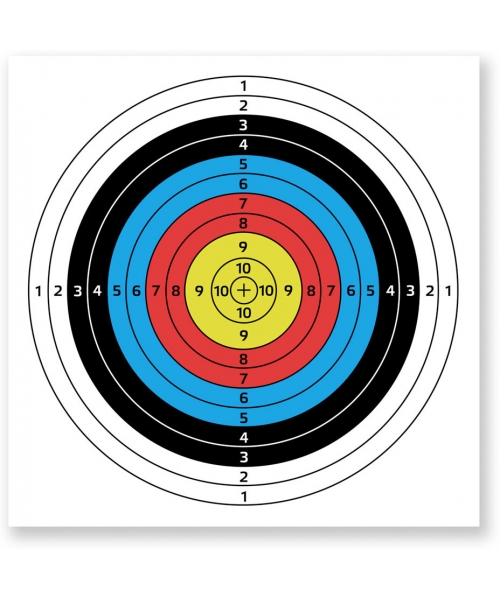 Targets and Target Boards inSPORTline: Popierinis šaudymo iš lanko taikinys inSPORTline Dabbak, 60x60cm, 10vnt.