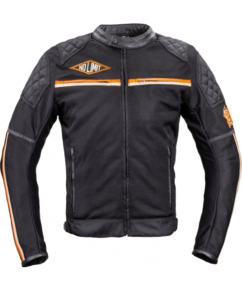 Men's Short Textile Jackets W-TEC: Men’s Motorcycle Jacket W-TEC 2Stripe