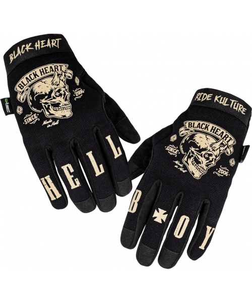 Men's Summer Motorcycle Gloves W-TEC: Motorcycle Gloves W-TEC Black Heart Rioter