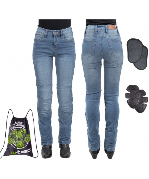 Women's Motorcycle Jeans W-TEC: Women’s Moto Jeans W-TEC Lustipa