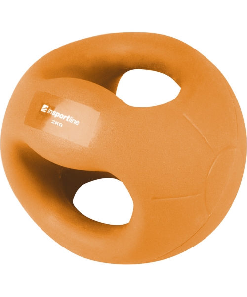 Meditsiinilised pallid käepidemetega inSPORTline: Medicininis kamuolys su rankenomis inSPORTline GrabMe 2kg