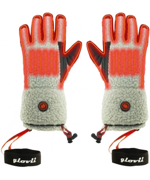 Heated Gloves Glovii: Heated Faux Shearling Gloves Glovii GS3