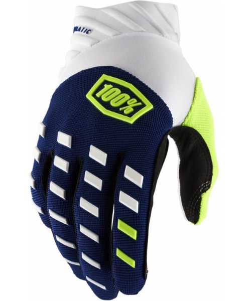 Men's Motorcross Gloves 100%: Motocross Gloves 100% Airmatic Blue/White