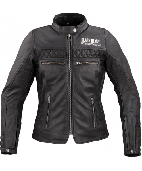 Women's Leather Motorcycle Jackets W-TEC: Women’s Leather Motorcycle Jacket W-TEC Black Heart Raptura