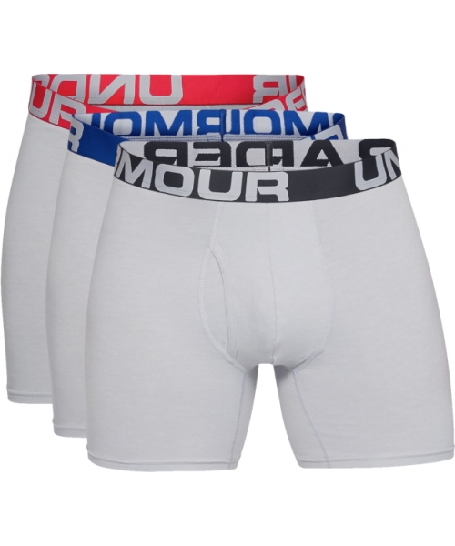 Men's Underwear Under Armour: Vyriški boksininko švarkai Under Armour Charged Cotton 6in - 3 pakuotės