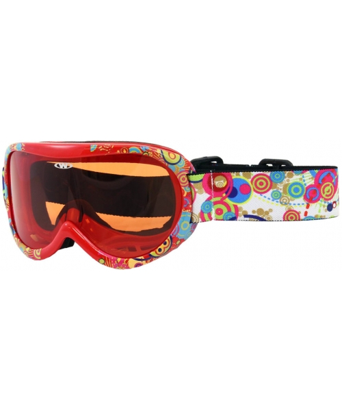 Ski and Snowboard Goggles Worker: Vaikiški slidinėjimo akiniai Worker Miller Red UV S2