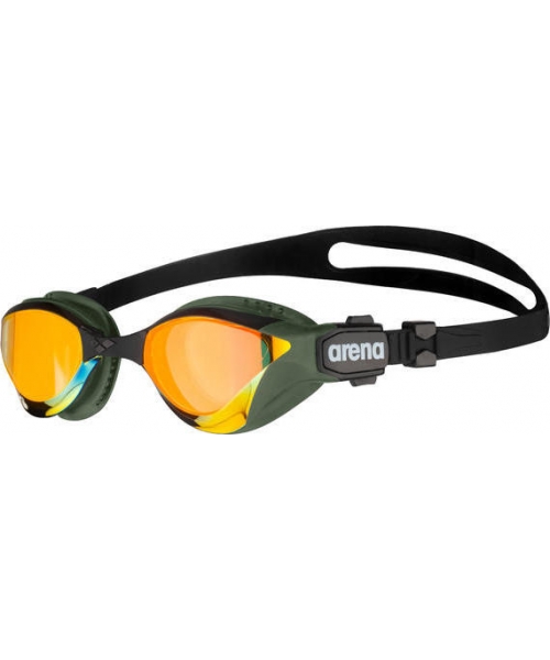 Diving Goggles & Masks Arena: Veidrodiniai plaukimo akiniai Arena Cobra TRI Swipe, geltoni-žali