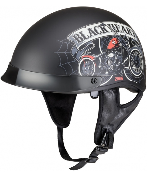 Open Face Helmets W-TEC: Motorcycle Helmet W-TEC Black Heart Rednut