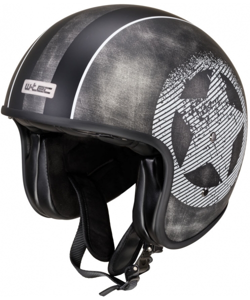 Open Face Helmets W-TEC: Motorcycle Helmet W-TEC Angeric Grey Star