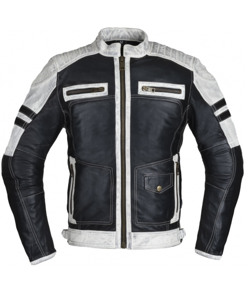 Men's Leather Motorcycle Jackets W-TEC: Men’s Leather Jacket W-TEC Esbiker