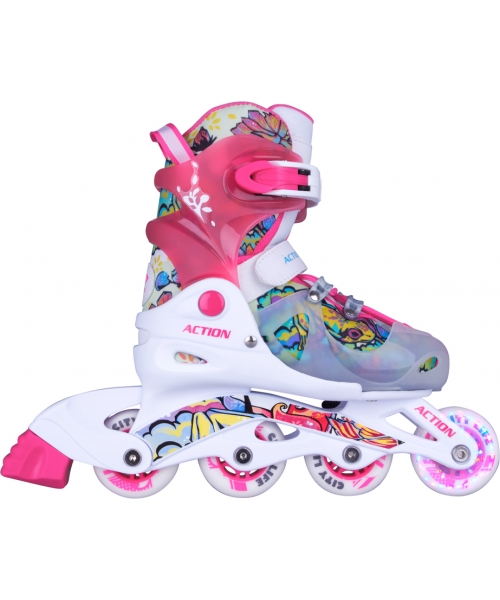 Adjustable Size Rollers Action: Adjustable Children’s Rollerblades with Light-Up Wheels Action Doly