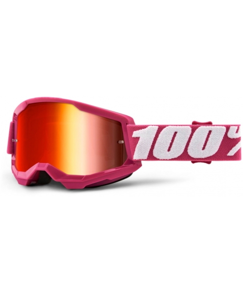 Motorcycle Goggles 100%: Motocross Goggles 100% Strata 2 Mirror