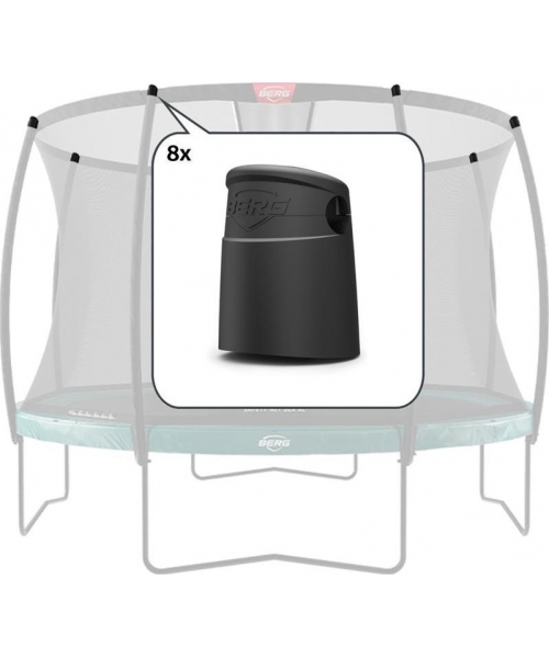 Trampoline Safety Nets BERG: Safety Net Top Caps for Tenttube Berg Deluxe