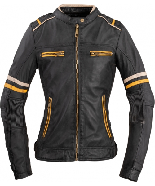 Women's Leather Motorcycle Jackets W-TEC: Women’s Leather Motorcycle Jacket W-TEC Traction Lady