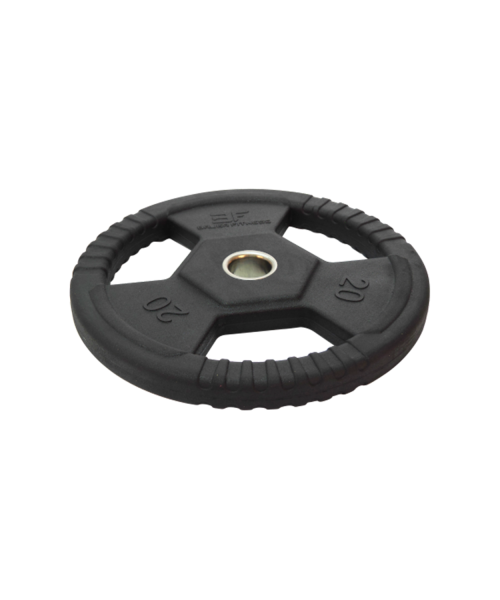 Kummiga kaetud Ruberton kettad Bauer Fitness: Rubber-Coated Weight Plate with Grips Bauer Fitness Premium 20kg AC-1496