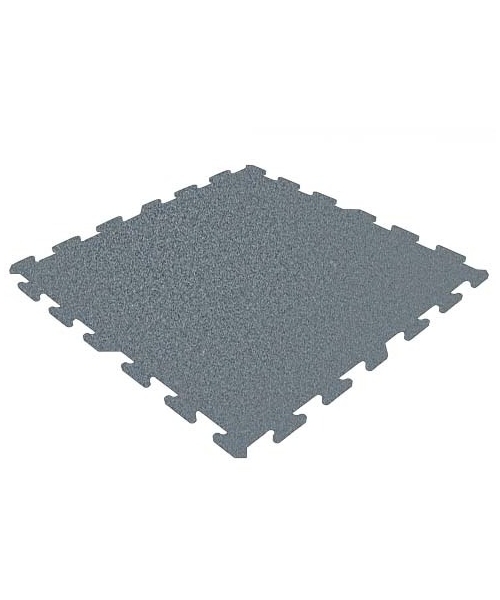 Sports Coatings Fitker: Rubber Tile Base Standard - Puzzle, Grey