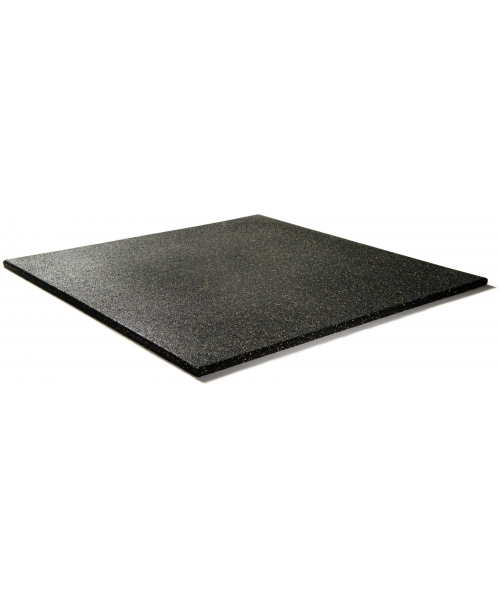 Spordikatted Fitker: Mutifunktsionaalne kummist põrandakatte plaat CFLS-S1 - Ruut, must/mosaiik EPDM