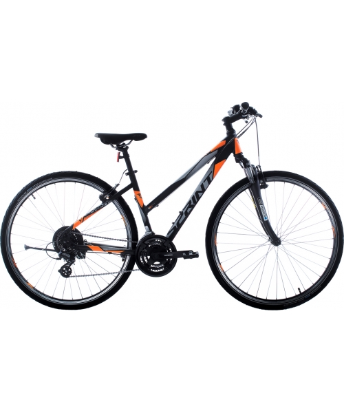 City Bikes : Bicycle SPRINT Sintero Lady 28", Size 17" (44cm), Black/Orange