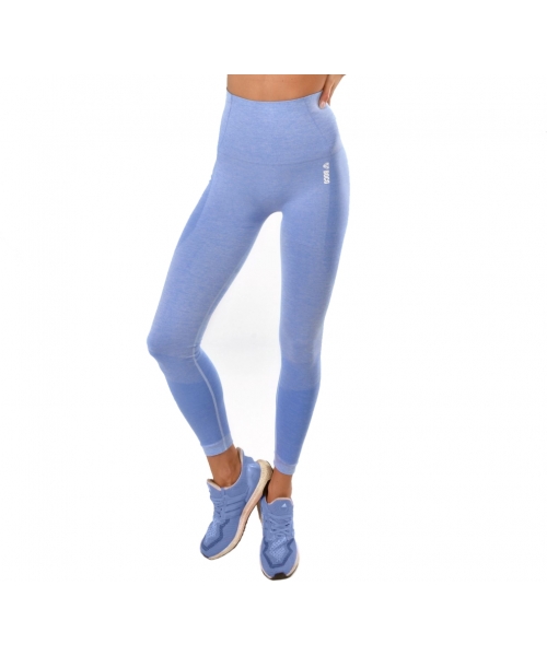 High Waist Leggings Boco Wear: Women’s Leggings Boco Wear Blue Melange Push Up