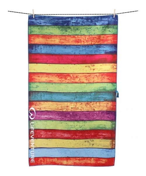 Towels Lifeventure: Lifeventure Soft Fibre Striped Planks Travel Towel