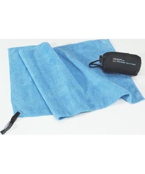 Towels Cocoon: Microfiber Terry Towel Cocoon, Blue, Size S