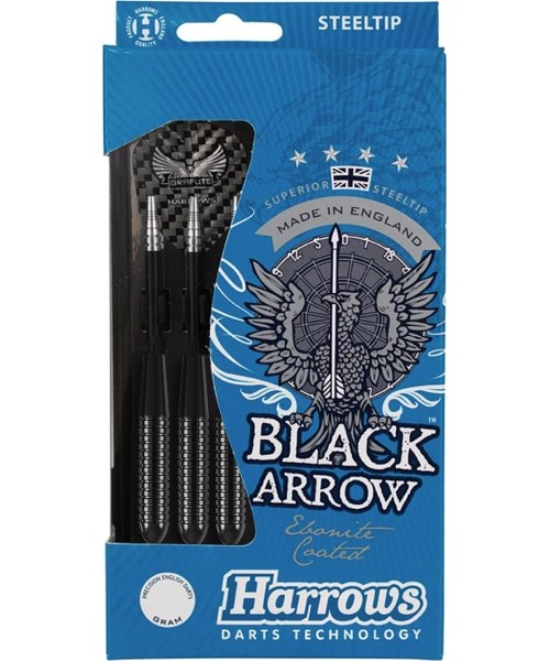 Noolemängu nooled Harrows: Smiginio strėlytės Harrows Steeltip Black Arrow 9206 3x21gR