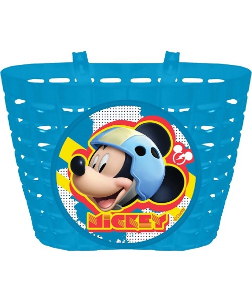 Gloves & Helmets & Accessories : Dviračio krepšys ant vairo BONIN Mickey Mouse, mėlyna