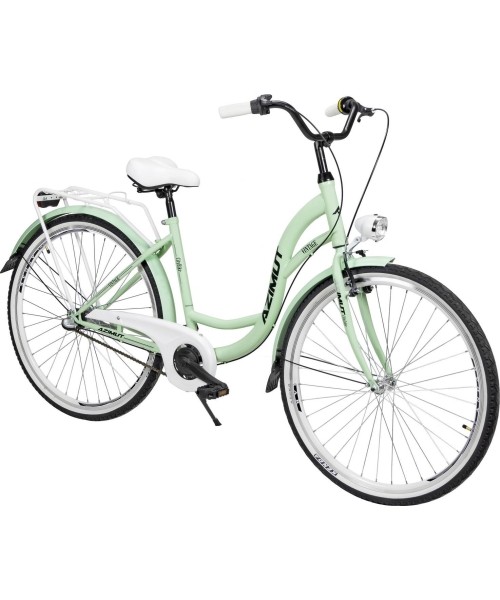 City Bikes : Dviratis AZIMUT Vintage 28" 3-speed 2023 mint-white matt