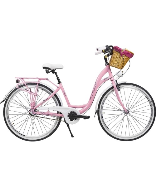 Linnarattad : Dviratis AZIMUT Sarema ALU 28" 3-speed 2023 pink shiny