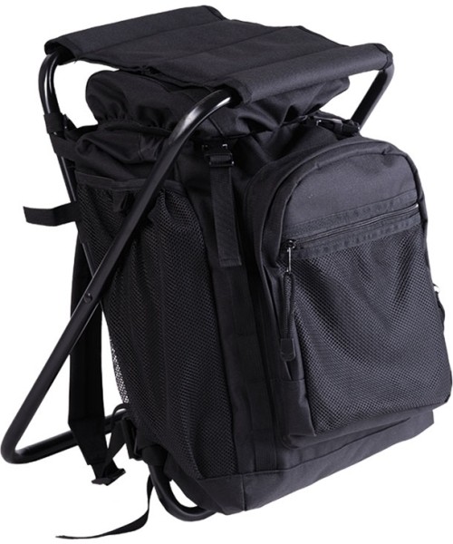 Seljakotid matkale MIL-TEC: BLACK BACKPACK WITH CHAIR