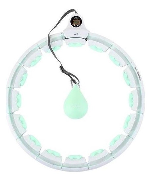 Weight Hoops HMS: HHW06 GREEN HULA HOOP WITH WEIGHT + COUNTER HMS