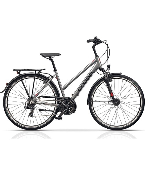 City Bikes : CROSS Area Trek 28" 21G dydis 20,5" (52cm) (pilka/juoda)