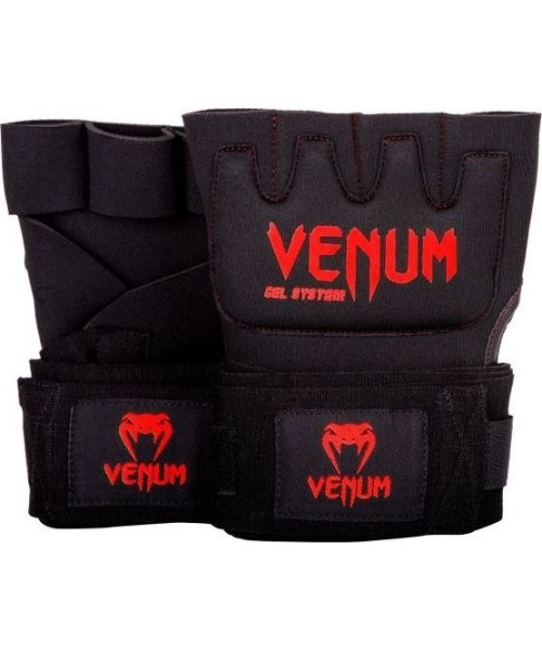 Boksi sidemed Venum: Popirštinės Venum Kontact Gel - Black/Red