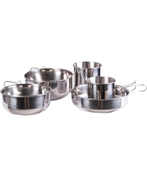 Nõud MIL-TEC: COOK SET STAINLESS STEEL 5-PCS.