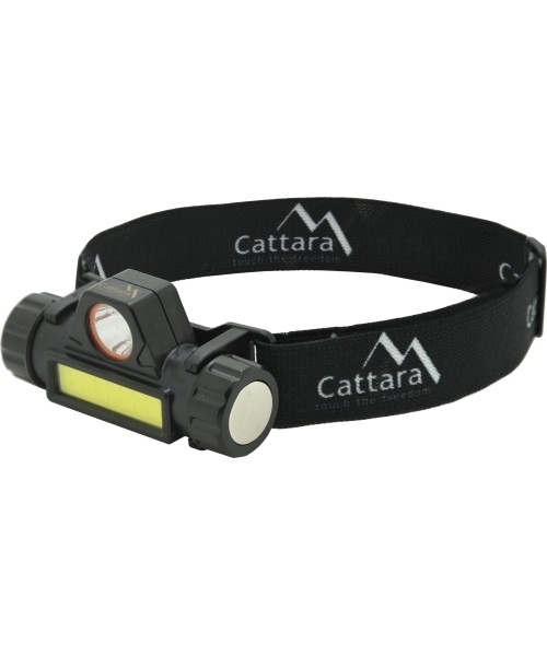 Headlamps Cattara: Įkraunamas žibintuvėlis ant galvos Cattara 120lm