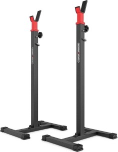 Barbell & Squat Stands Marbo Sport: Stovas jėgos pratimams-štangai Marbo MS-S101