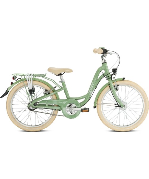 Laste- ja noortejalgrattad PUKY: Dviratis PUKY Skyride 20-3 Classic Alu retro green