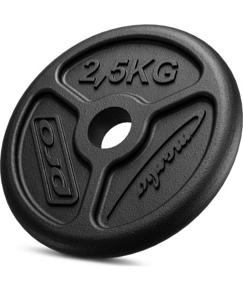 Steel inSPORTline Plates Marbo Sport: Cast Iron Weight Plate Marbo Slim 2,5kg 31mm