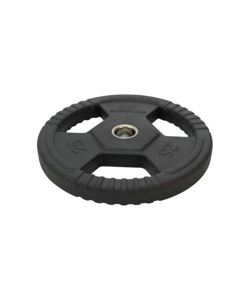 Kummiga kaetud Ruberton kettad Bauer Fitness: Rubber-Coated Weight Plate with Grips Bauer Fitness Premium 25kg AC-1497