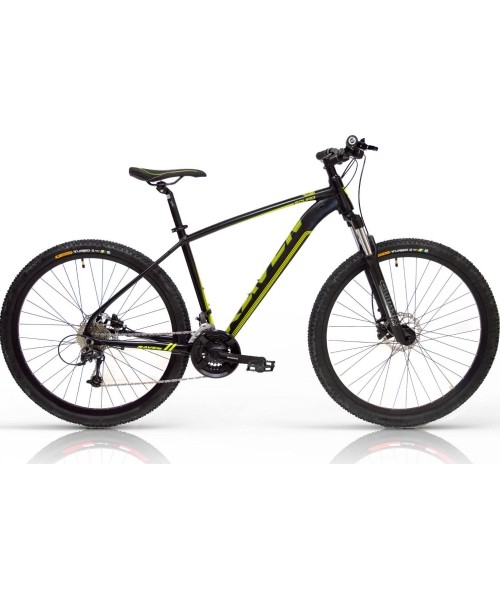 City Bikes : Dviratis Raven Squad 29", 21G, dydis 19", (48cm), juodas/geltonas, 2022