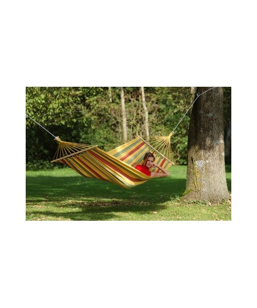 Hammocks Amazonas: Hamakas Amazonas Aruba su EllTex medžiaga, geltonas