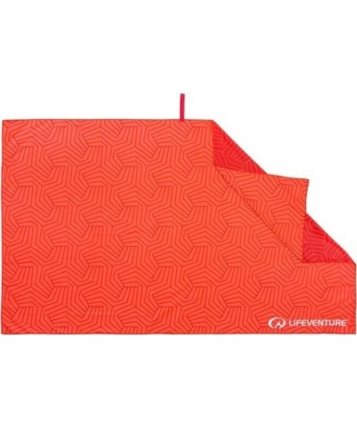 Towels Lifeventure: Kelioninis rankšluostis Lifeventure Soft Fibre Recycled Geometric Coral