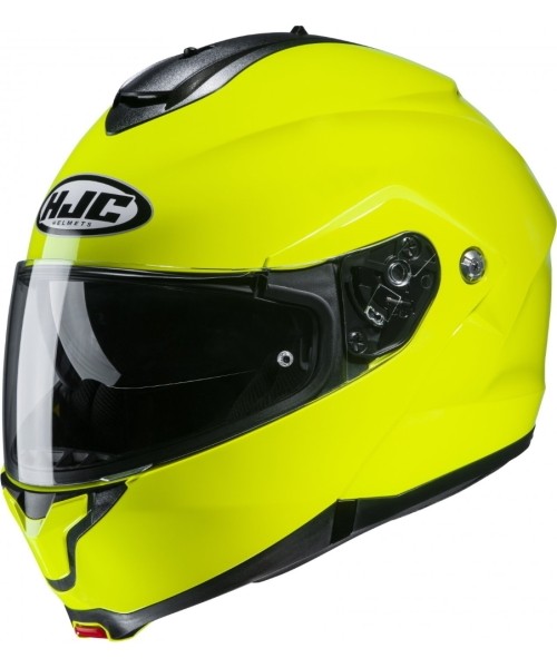 Modulaarsed kiivrid HJC: Motociklininko šalmas HJC C91 Fluo Green