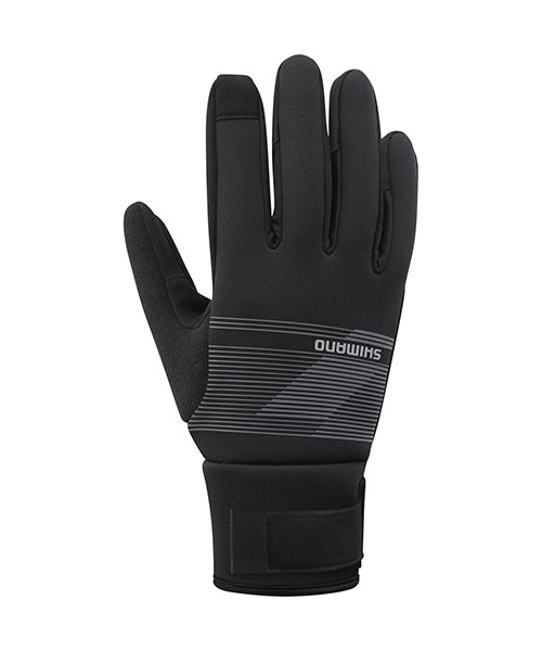 Gloves & Helmets & Accessories Shimano cycling: Termo dviratininko pirštinės Shimano Windbreak, dydis L, pilkos