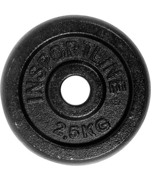 Steel inSPORTline Plates inSPORTline: Steel Weight Plate inSPORTline Blacksteel 2.5 kg